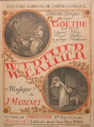Poster, Jules Massenet's opera "Werther" (1887)