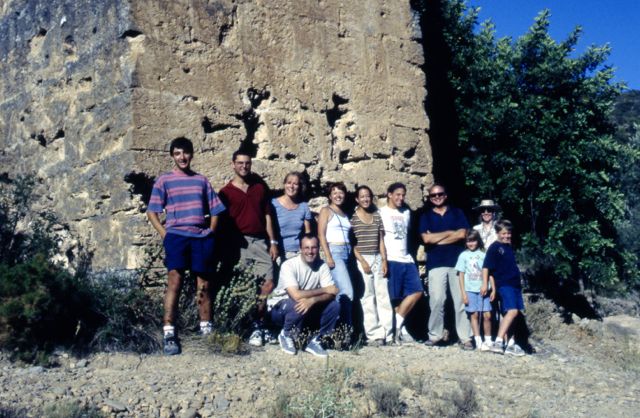 Field crew (2000). At Roman Aquaduct near Chelva