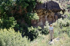 Survey 1997 = Rockshelter with pictographs at Mormon Crossing
