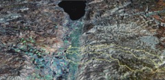 Wadi Ziqulab watershed (Landsat over SRTM)
