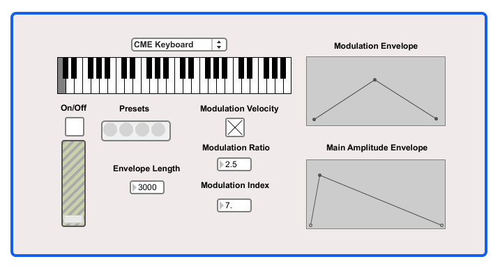 Max msp fm synth patch