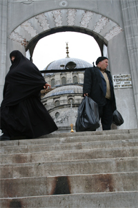 Muslim and mosque