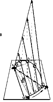 Bird's-eye view of a fly ball with a running path that maintains a linear optical ball trajectory.