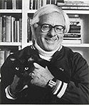 Ray Bradbury with Cat