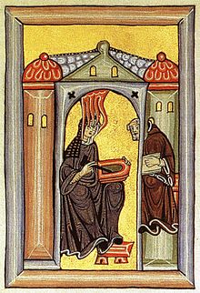 Hildegard of Bingen. Rupertsberger Codex des Liber Scivias.