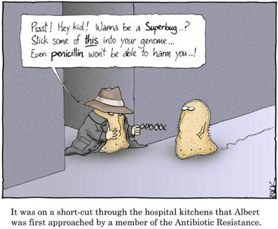Antibiotic Resistance cartoon