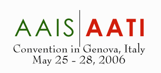 AATI & AAIS Joint Convention in Genova, Italy 2006