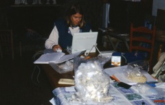 A laptop in the field in 1991 - high tech