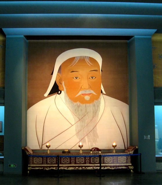 Gengis Khan is revered. Mongolian furniture museum (2009)