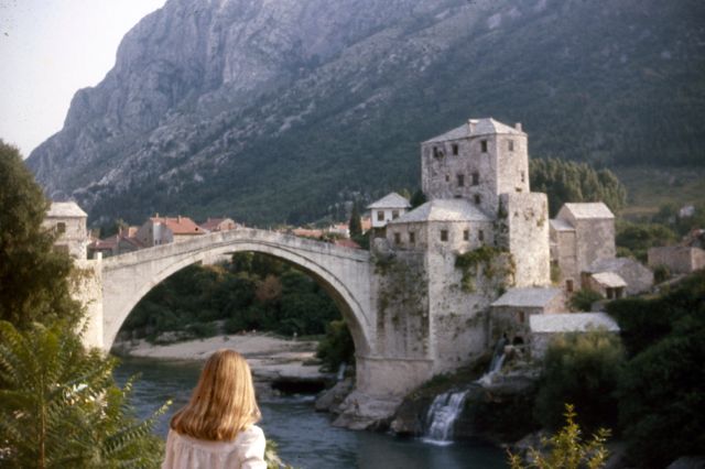 The original bridge at Mostar