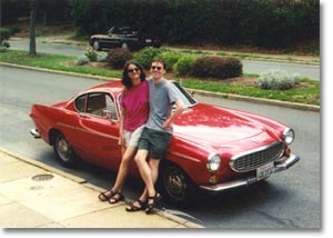 Volvo P1800 in red
