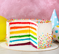 Small Rainbow Cake