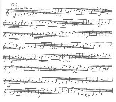 Kopprasch, Etudes, Op. 6, etude no. 2 [sic]