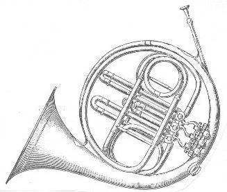 Horn with rotary valves