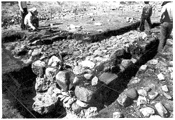 excavations of a peasant house