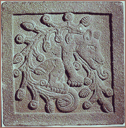 Glyph of Ahuitzotl from Tepozteco