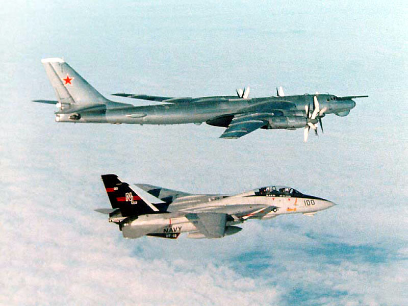 Soviet Bomber and escort