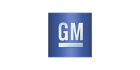 Blue sqaure with the initials GM in white letters, General Motors logo