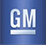 Blue sqaure with the initials GM in white letters, General Motors logo