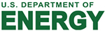 Green and white US Department of Energy logo